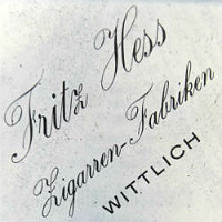 Anzeige Zigarrenfabrik Hess WT 200 200