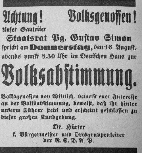 14 Volksabstimmung Hürter Simon 15 8 34 Nr. 188 500