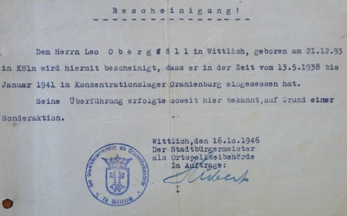 4 Obergeföll Bescheinigung 500