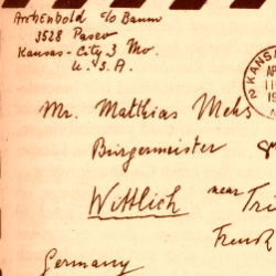 Brief Archenhold Mehs FJS 250 250