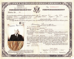 Hermann Berman US Citizen Papers 200