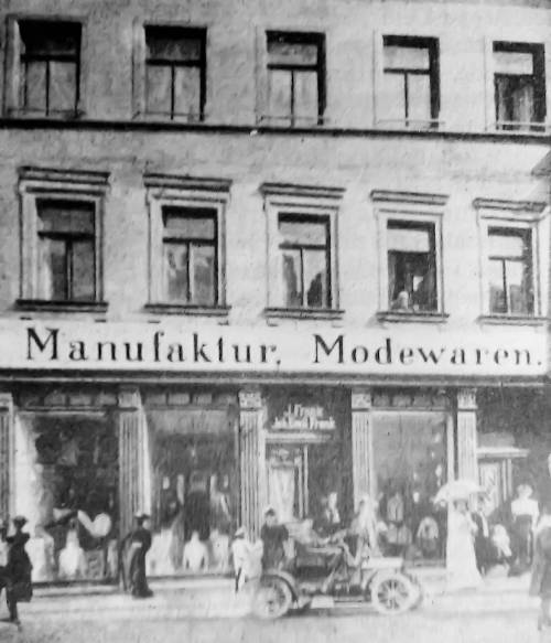 Das Kaufhaus Frank um 1910 Textihaus J Frank 1910 500